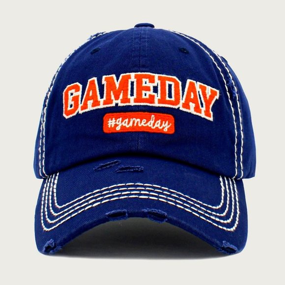 Be Game DAY ready! Adjustable Blue Baseball Cap for Ladies - Picture 1 of 1